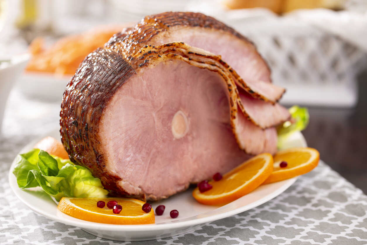 Honey Mustard Maple Glazed Ham